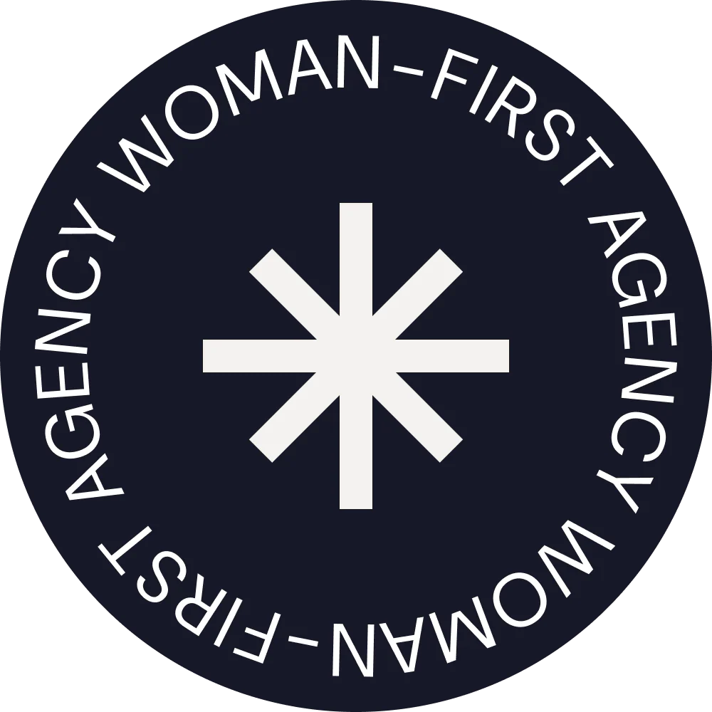 Agency woman-first badge
